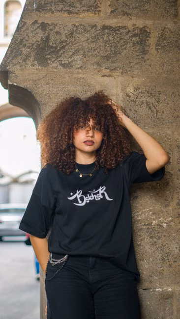 Camiseta Preta Estampada